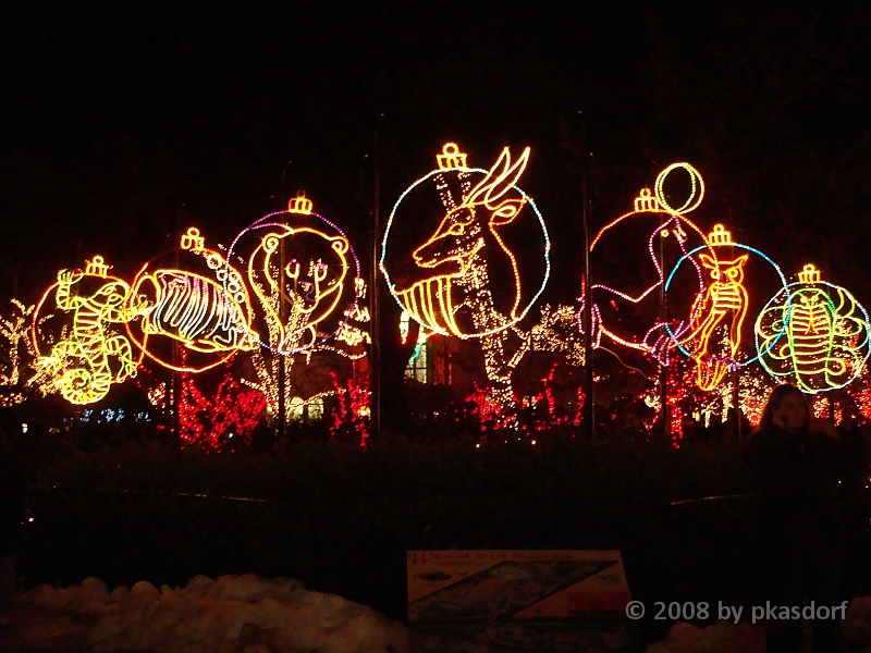028 Toledo Zoo Light Show [2008 Dec 27].JPG - Scenes from the Toledo Zoo Light Show.